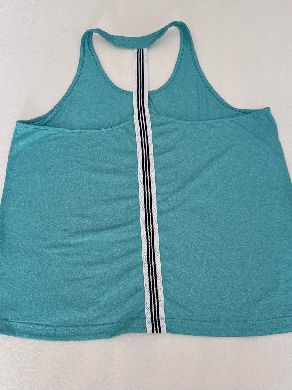 adidas Teal Racerback Performance Tank Top - Picture 2 of 5